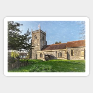 Blewbury Church in Oxfordshire Sticker